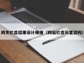 天津网页栏目结果设计模板（网站栏目设置结构）